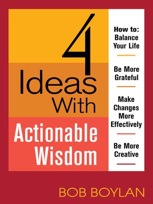 cover image of 4 Ideas With Actionable Wisdom
